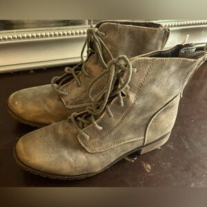 Mossimo faux leather combat boots
